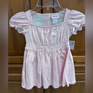 Little Lass Pink Striped Dress